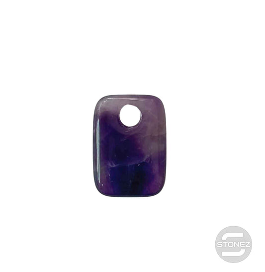 600103490 Colgante Piedra Perforada Amatista 25 mm Aprox Rectangular