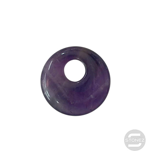 600103498 Colgante Piedra Amatista Perforacion Superior 30 mm Aprox Donut
