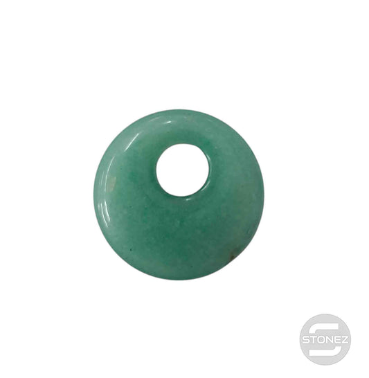 600103498 Colgante Piedra Cuarzo Aventurina Perforacion Superior 30 mm Aprox Donut