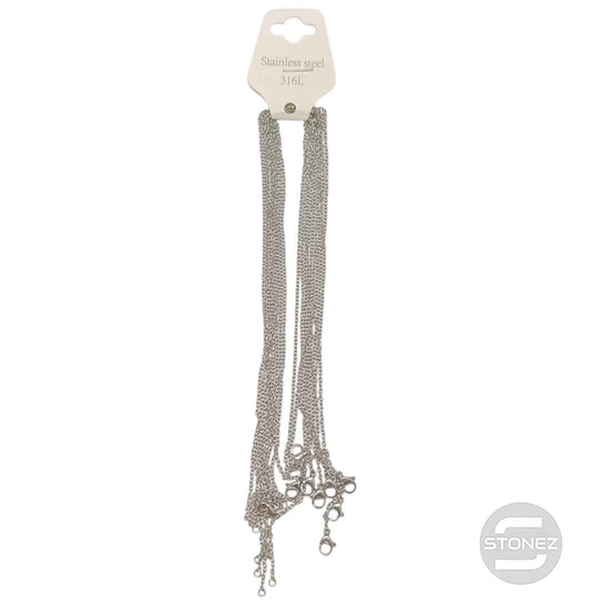 600103501 7Paquete 10 Cadenas Acero 45 CMS 1mm Aprox De Grosor A4