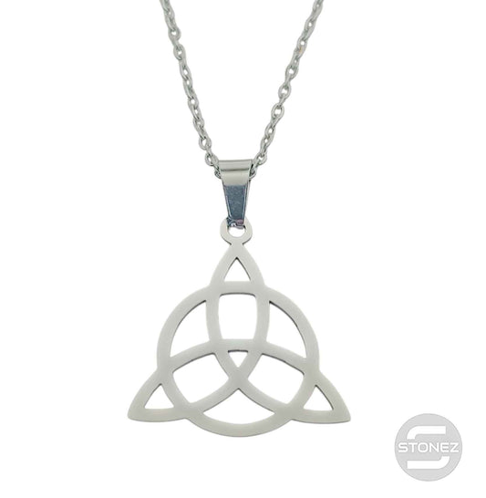 600103600-05 Collar Acero Triquetra San Cadena 40+5 Cms