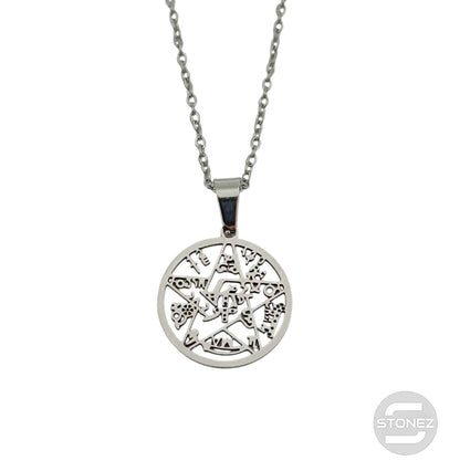 600103600-19 Collar Acero Tetragramaton 20 mm Cadena 40+5 Cms