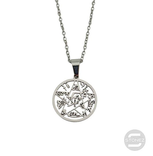 600103600-19 Collar Acero Tetragramaton 20 mm Cadena 40+5 Cms