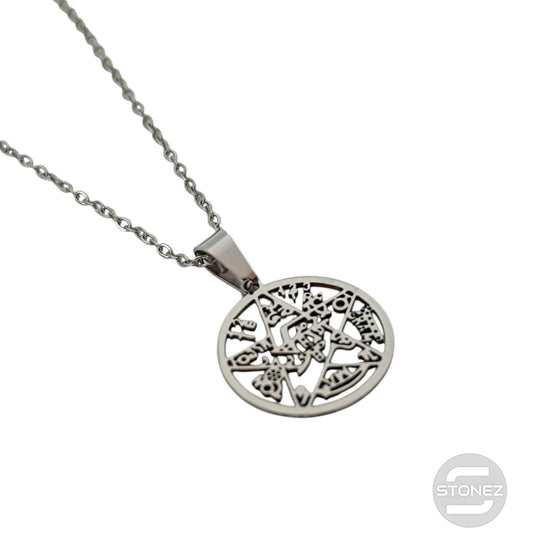 600103600-19 Collar Acero Tetragramaton 20 mm Cadena 40+5 Cms