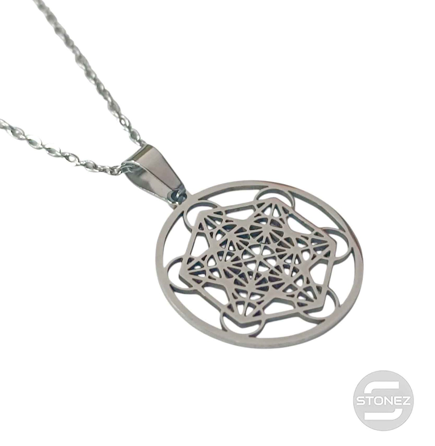 600103600-22 Collar Acero Metatron Cadena 40+5 Cms