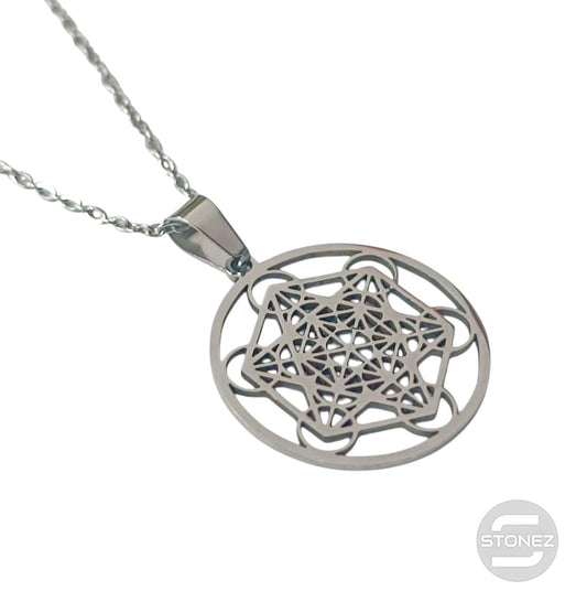 600103600-22 Collar Acero Metatron Cadena 40+5 Cms