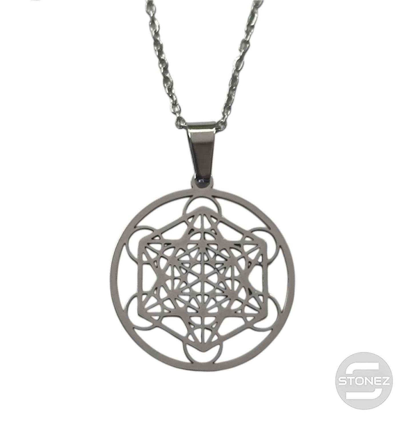 600103600-22 Collar Acero Metatron Cadena 40+5 Cms