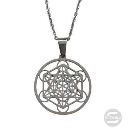 600103600-22 Collar Acero Metatron Cadena 40+5 Cms