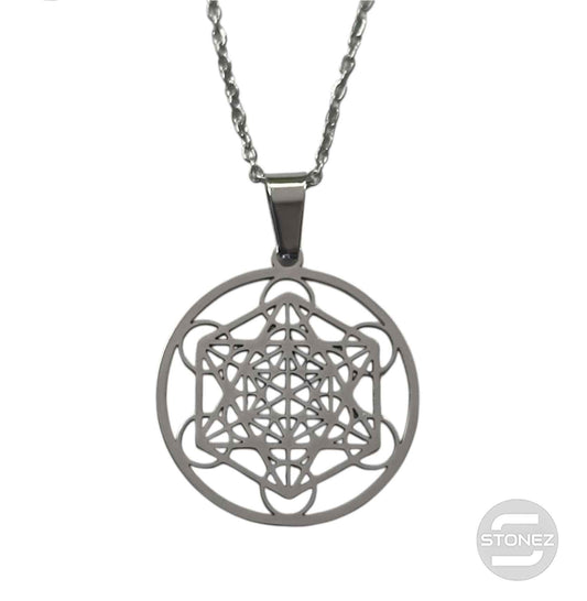 600103600-22 Collar Acero Metatron Cadena 40+5 Cms