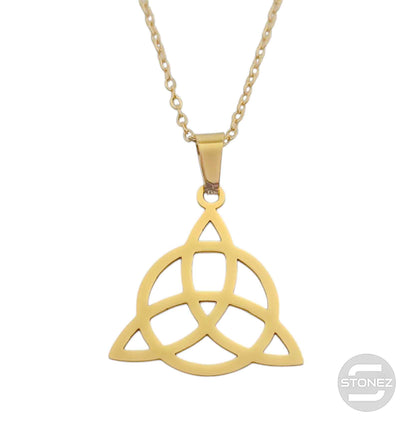 600103601-05 Collar Acero Triquetra San Cadena 40+5 Cms