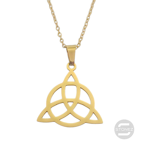 600103601-05 Collar Acero Triquetra San Cadena 40+5 Cms