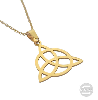 600103601-05 Collar Acero Triquetra San Cadena 40+5 Cms
