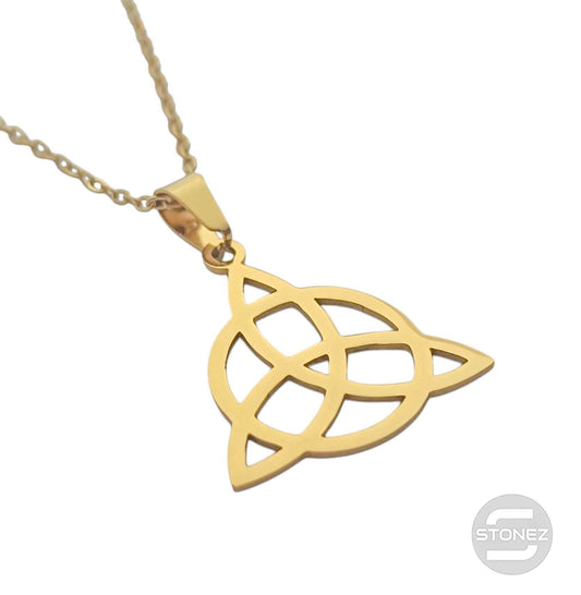 600103601-05 Collar Acero Triquetra San Cadena 40+5 Cms