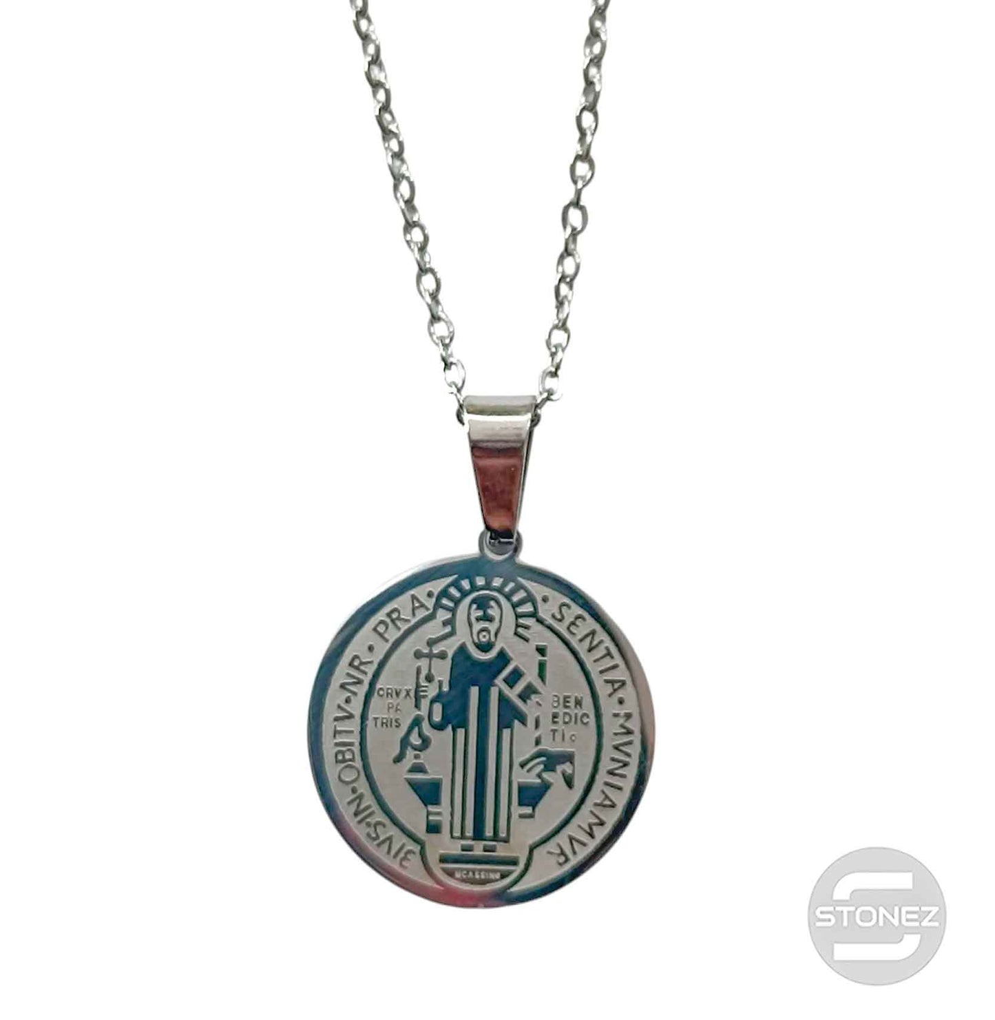 600103602-01 Collar Acero San Benito 20 Cadena 40+5 Cms