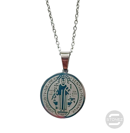 600103602-01 Collar Acero San Benito 20 Cadena 40+5 Cms - stonez