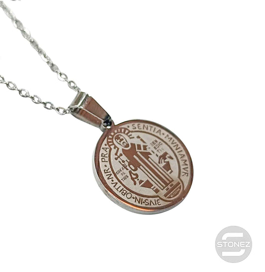 600103602-01 Collar Acero San Benito 20 Cadena 40+5 Cms