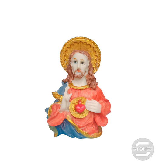 600103630 Figura En Resina Sagrado Corazon 13 Cms Aprox