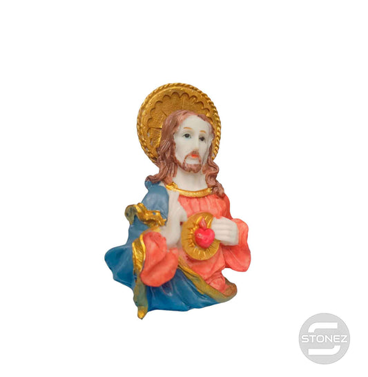 600103630 Figura En Resina Sagrado Corazon 13 Cms Aprox
