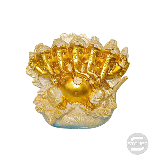 600103633 Figura En Resina Ganesha 5 Cabezas 12 Cms Aprox