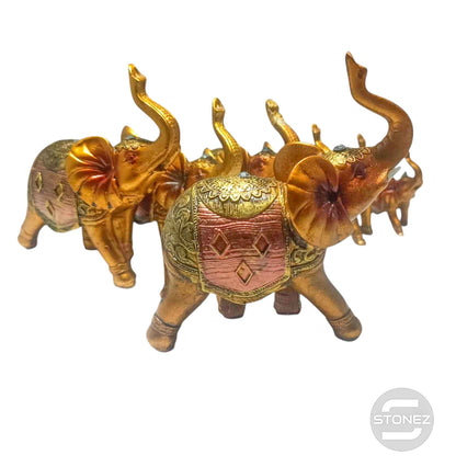 600103656 Figuras Familia Elefantes En Resina Tamaños Desde 11 a 6 Cms Aprox