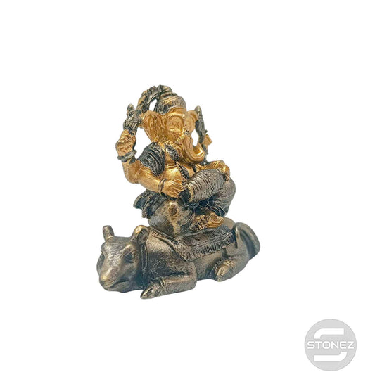600103739 Figura En Resina Ganesha Con Raton 8 Cms Aprox