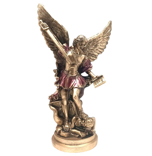 600103933 Figura Arcangel San Miguel 30 Cms Aprox Color Morado