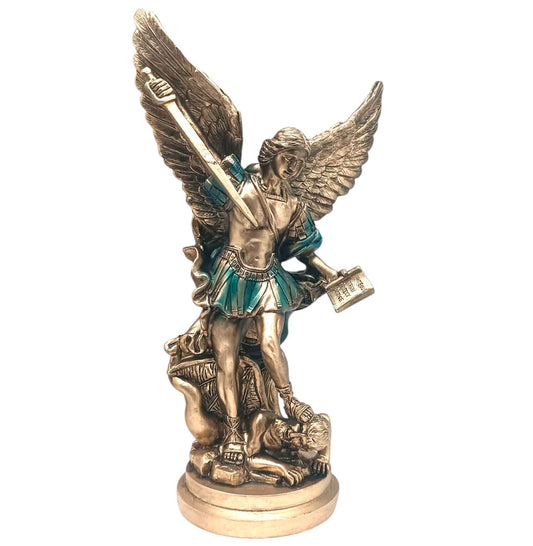 600103933 Figura Arcangel San Miguel 30 Cms Aprox Color Azul