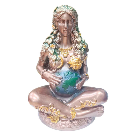 600103934 Figura En Resina Madre Tierra 24 Cms Aprox