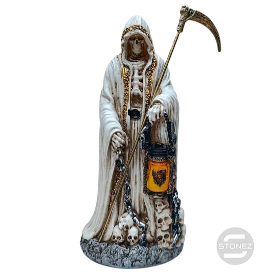 600103937 Figura En Resina Santa Muerte 25 Cms Aprox Blanco