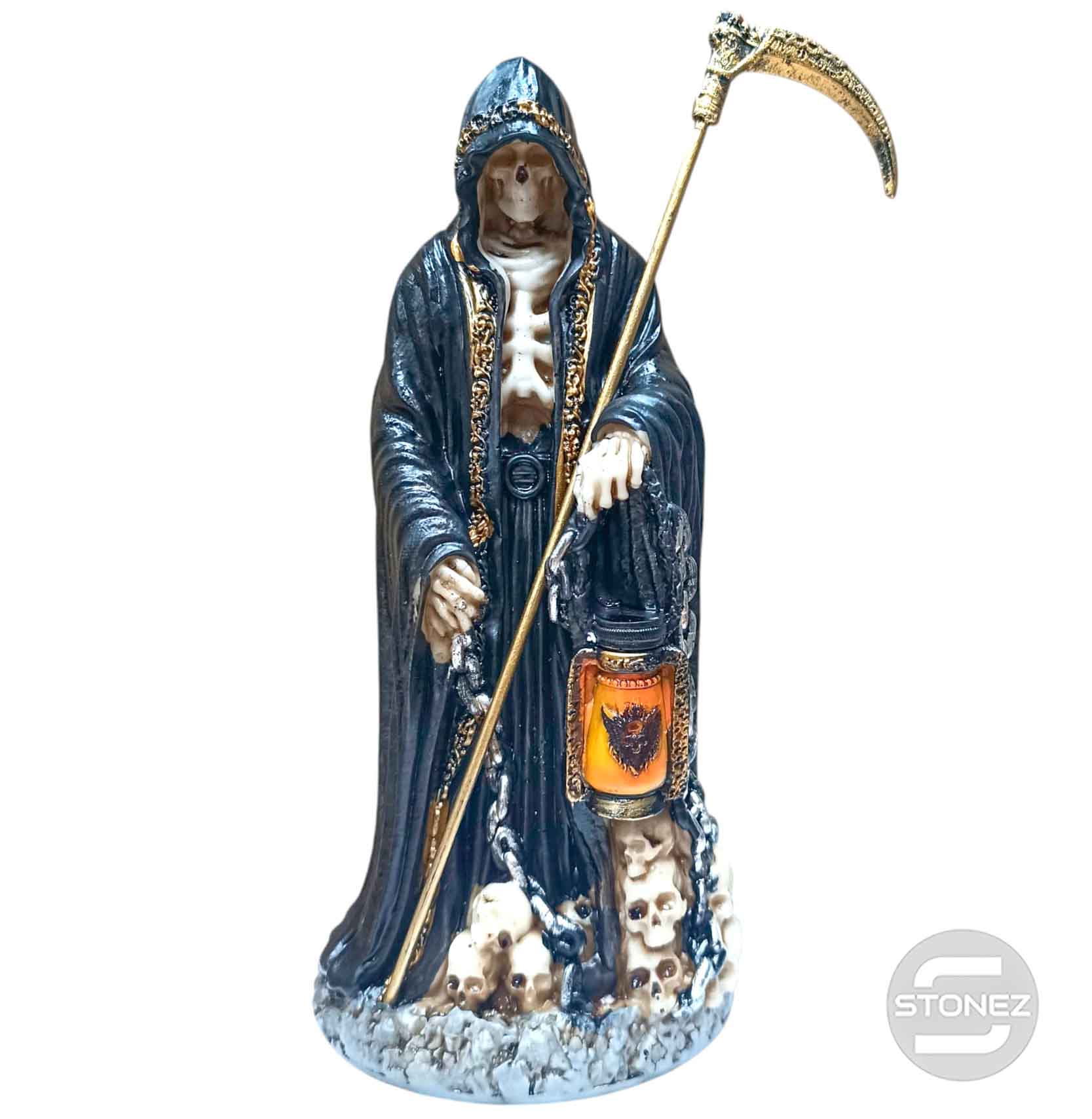600103937 Figura En Resina Santa Muerte 25 Cms Aprox Negro