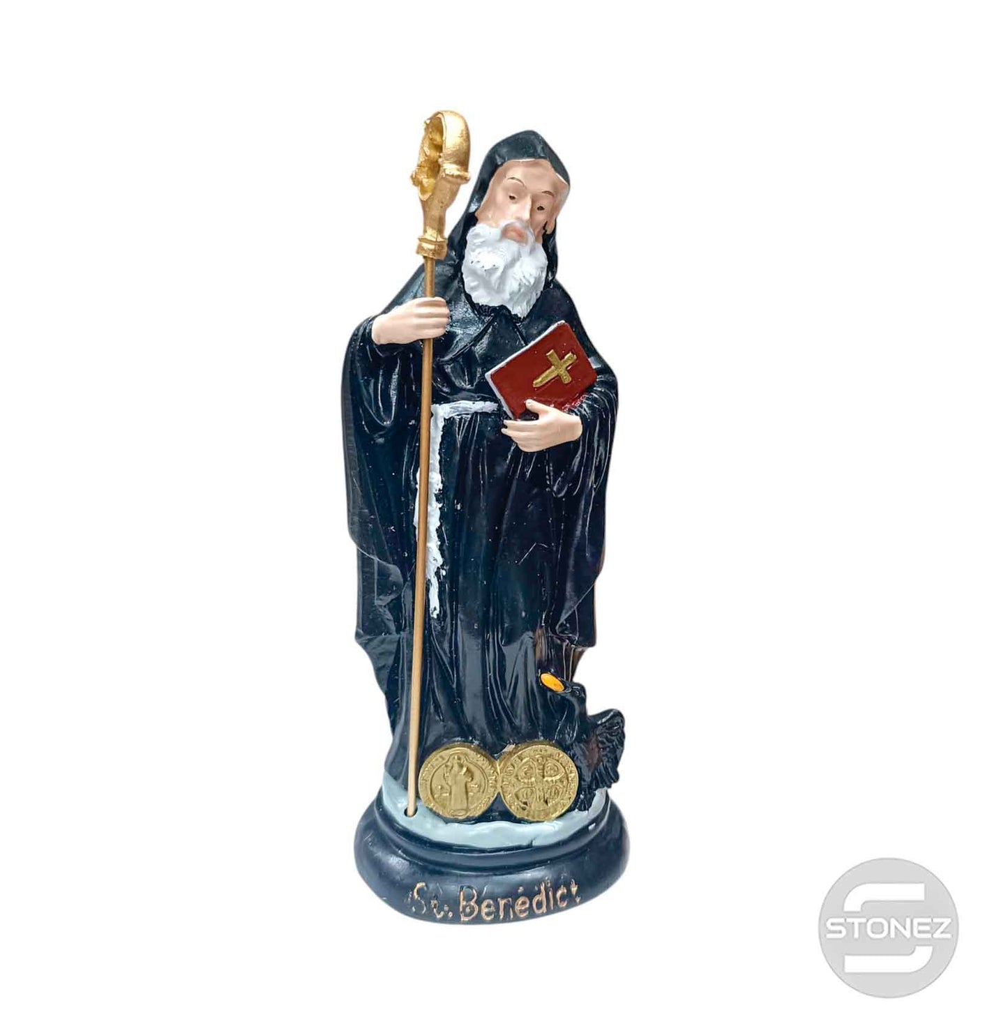 600103938 Figura En Resina San Benito 20 Cms Aprox