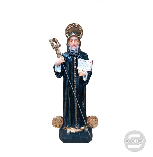 600103951 Figura En Resina San Benito 15 Cms Aprox