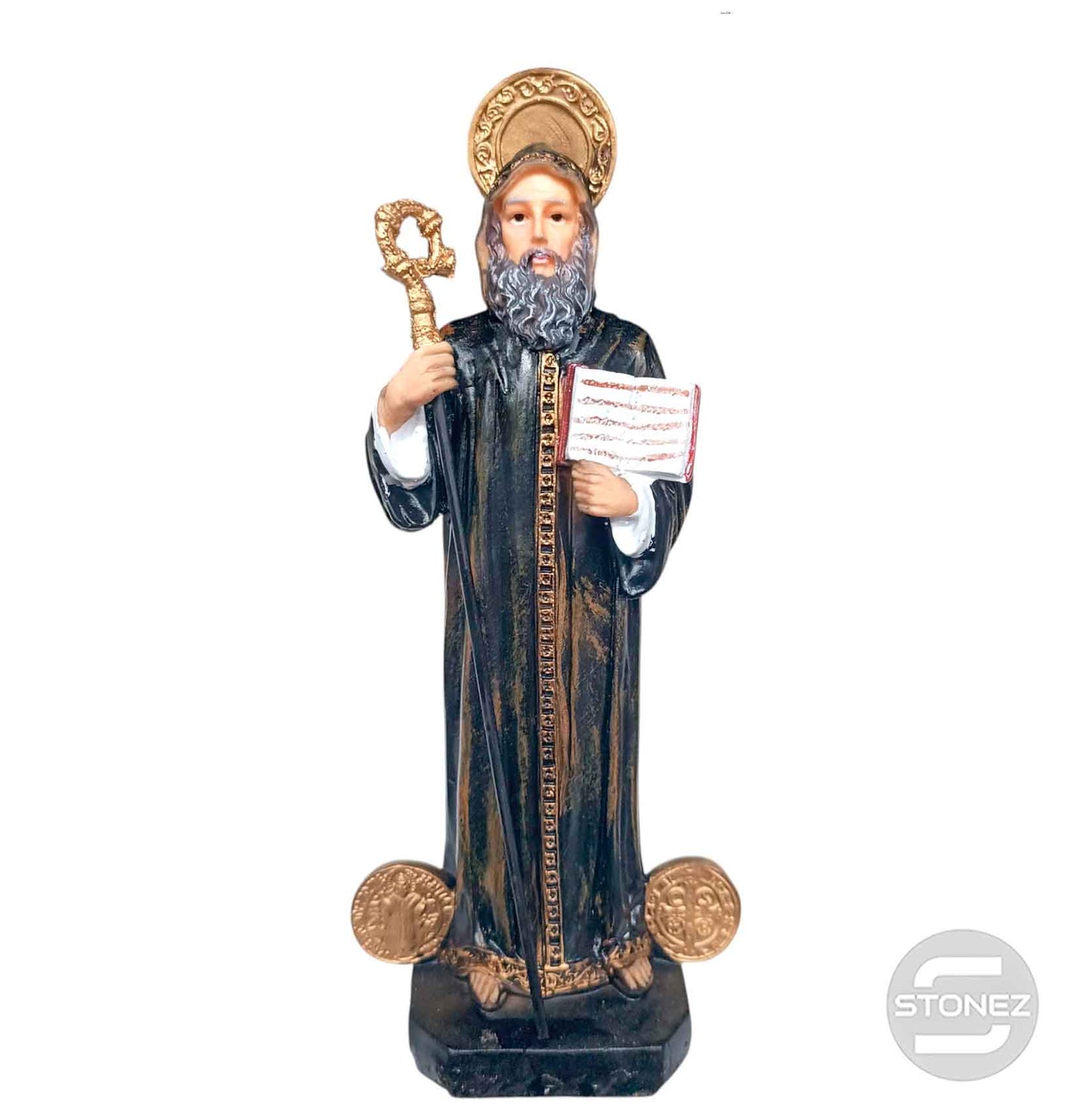 600103953 Figura En Resina San Benito 25 Cms Aprox