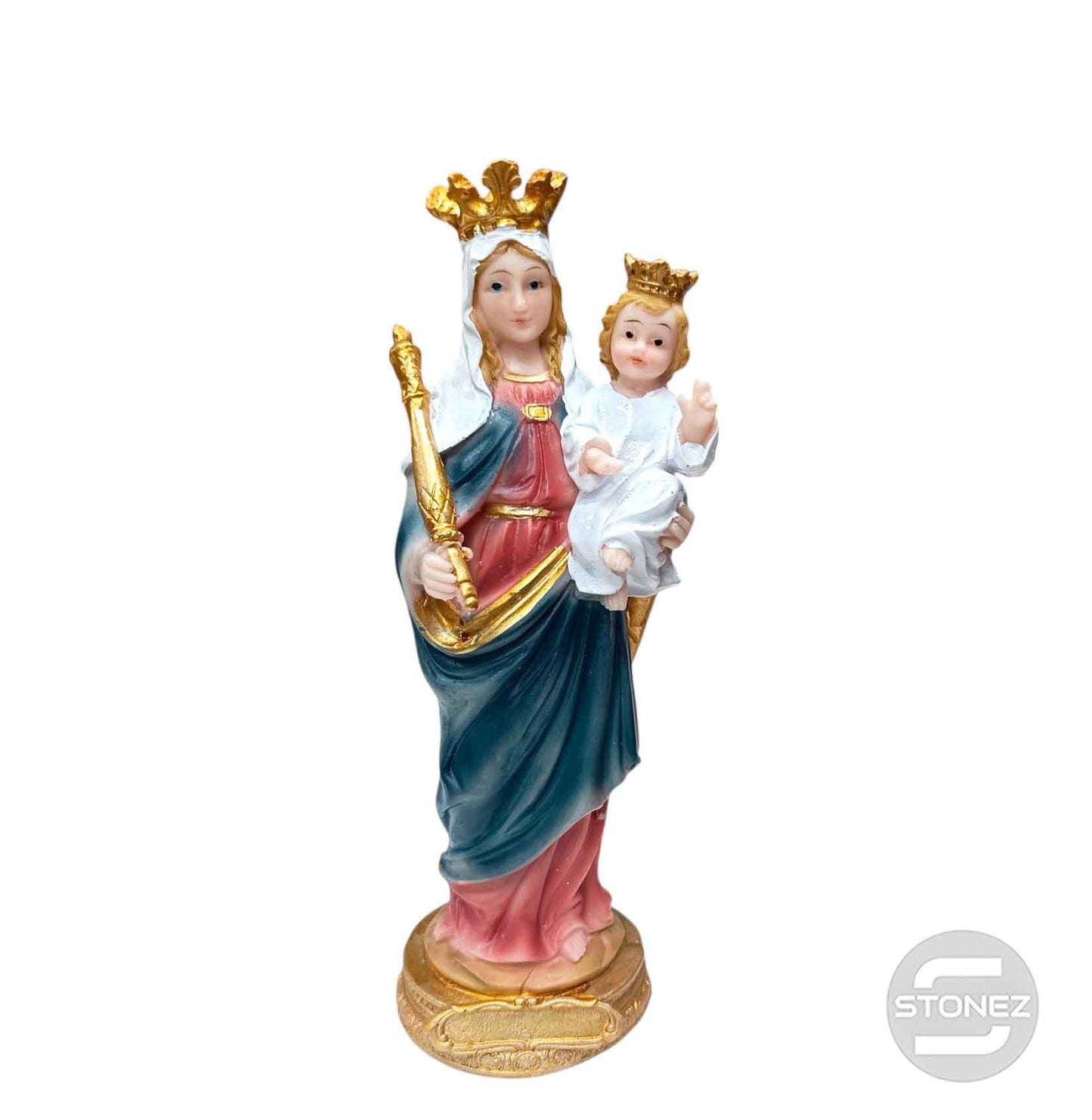 600103957 Figura En Resina Virgen Del Carmen 20 Cms Aprox