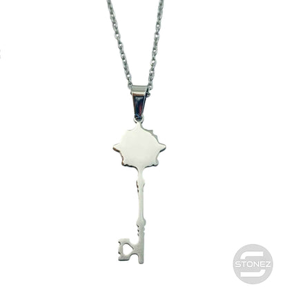 600103988 Collar Acero Llave De La Felicidad Cadena 42+5 Cms