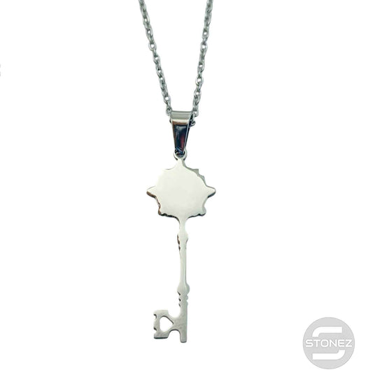 600103988 Collar Acero Llave De La Felicidad Cadena 42+5 Cms