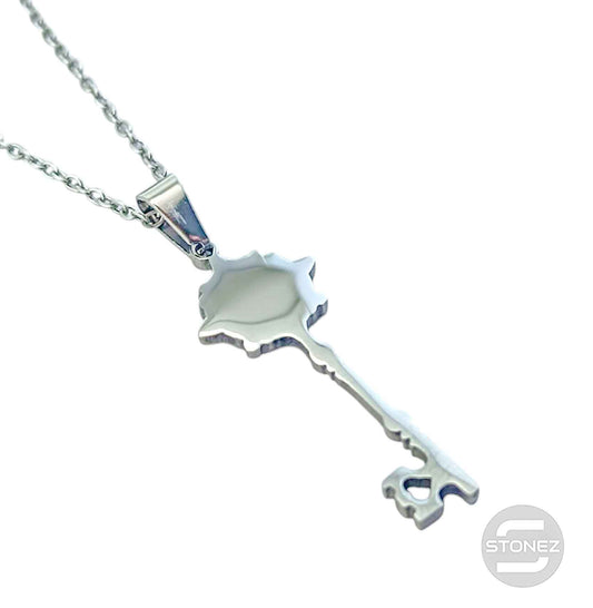 600103988 Collar Acero Llave De La Felicidad Cadena 42+5 Cms