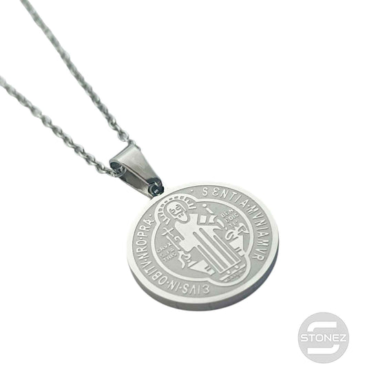 600103998 Collar Acero San Benito 20 mm Cadena 42+5 Cms