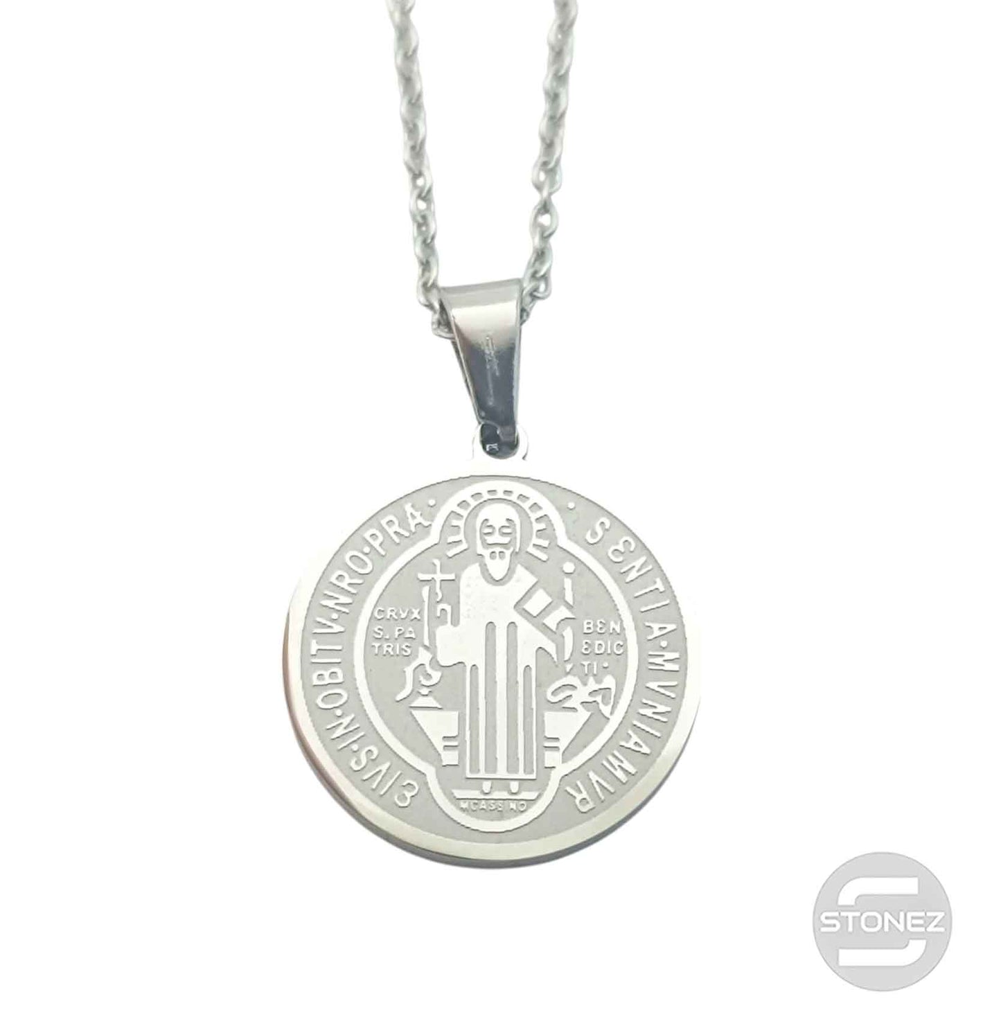 600103998 Collar Acero San Benito 20 mm Cadena 42+5 Cms