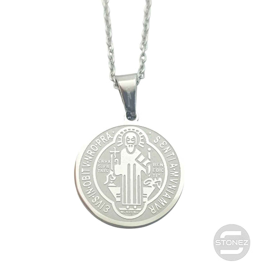 600103998 Collar Acero San Benito 20 mm Cadena 42+5 Cms