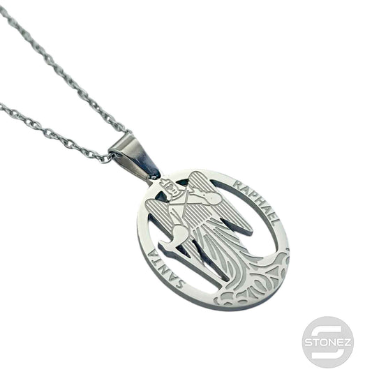 600104002 Collar Acero San Rafael 25 mm Cadena 42+5 Cms