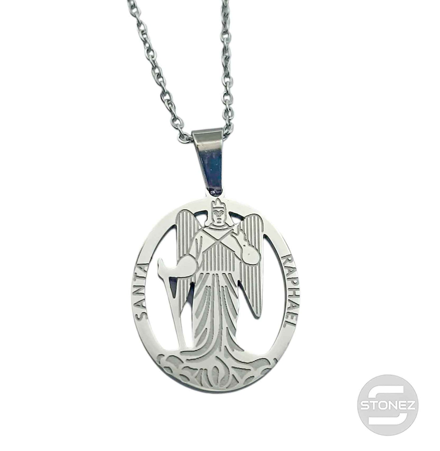 600104002 Collar Acero San Rafael 25 mm Cadena 42+5 Cms