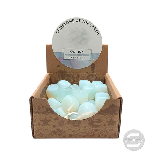 600104070 Caja Canto Rodado Opalina 500 gramos Tamaños Surtido Desde 2 Hasta 3 cms Aprox) El total de las piezas puede Variar