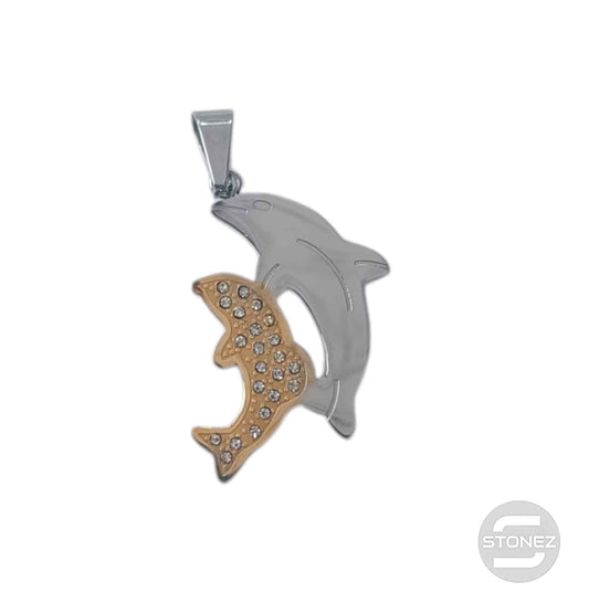 600103325-09 Colgante Acero Delfin 30 mm