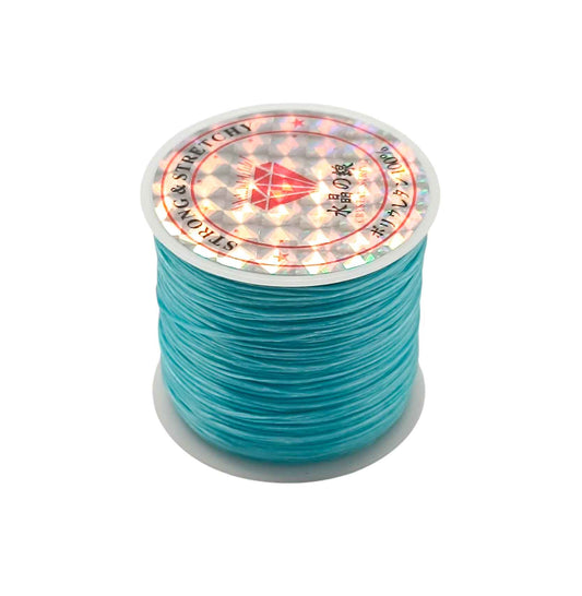 600202907 Hilo Elastico Fino Color Celeste 40 Metros Aprox