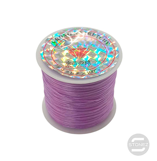 600202907 Hilo Elastico Fino Color Lila 40 Metros Aprox