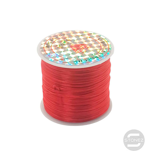 600202907 Hilo Elastico Fino Color Rojo 40 Metros Aprox