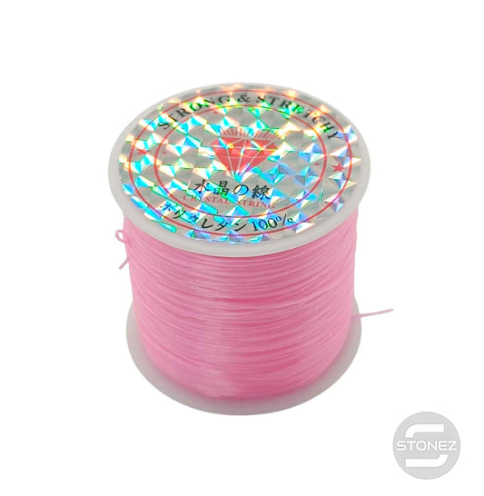 600202907 Hilo Elastico Fino Color Rosa 40 Metros Aprox