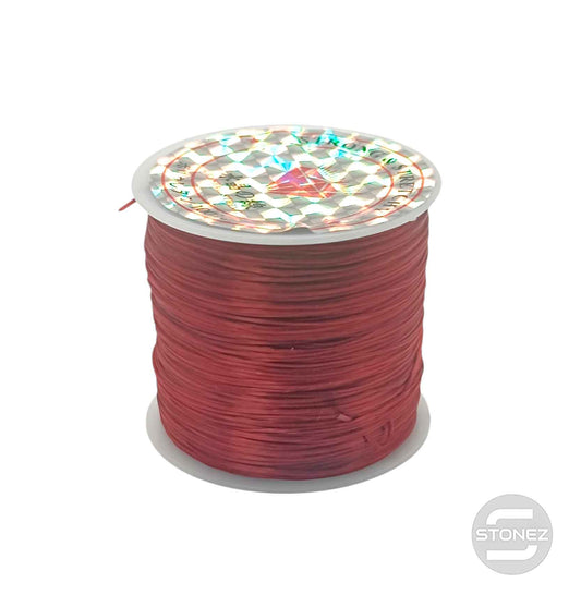 600202907 Hilo Elastico Fino Color Burdeo 40 Metros Aprox