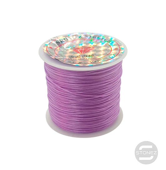 600202907 Hilo Elastico Fino Color Lila 40 Metros Aprox